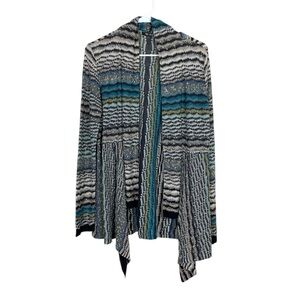 Nic + Zoe linen blend draped cardigan